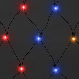 Гирлянда Сетка 1.4*1.6 м, 192 разноцветные микролампы, зеленый ПВХ, контроллер, IP20 MOROZCO фото 3