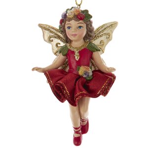 Елочная игрушка Фея-малышка Бритни - Flowery Ballet 9 см, подвеска