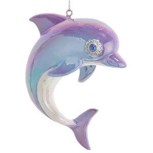 Елочная игрушка Дельфин Лаки - Iridescence Sea 7 см Kurts Adler фото 1