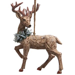 Елочная игрушка Олень Ленни - Rustic Winter 13 см, подвеска