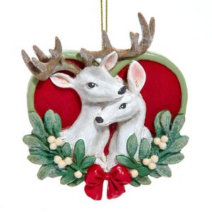 Елочная игрушка Олени - Сердце Рождества 10 см