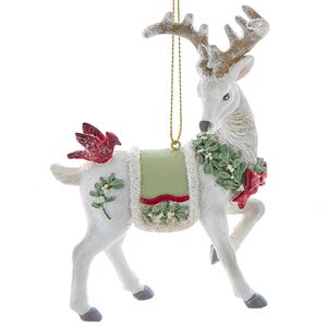 Елочная игрушка Рождественский Олень Альфредо 12 см
