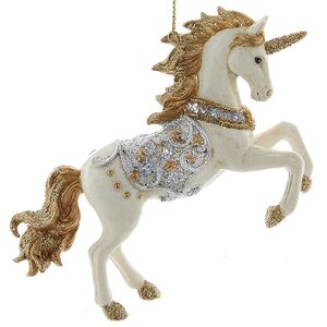 Елочная игрушка Мерцающий Единорог - Heavenly Triumph 13 см Kurts Adler фото 1