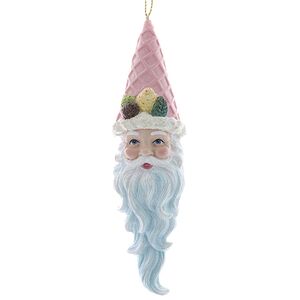 Елочная игрушка Санта - Blue Ice Cream из Зефирного Королевства 15 см Kurts Adler фото 1