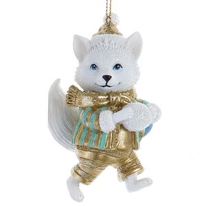 Елочная игрушка Лисенок Скай - Зимние Забавы 9 см Kurts Adler фото 1