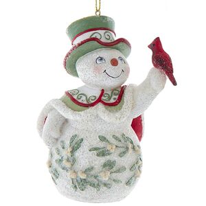 Елочная игрушка Снеговик Сноу из Омеловой Долины 10 см Kurts Adler фото 1