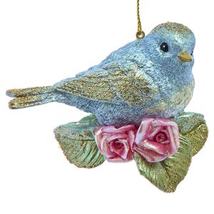 Елочная игрушка Птичка Тэйли - Pastel Rainbow 10 см Kurts Adler фото 1