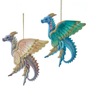 Елочная игрушка Дракон Сильвэйн - Butterfly Wings 12 см Kurts Adler фото 2