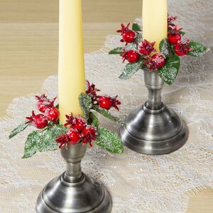 Венок для свечи Ягоды во Льдинках 9 см Swerox фото 5