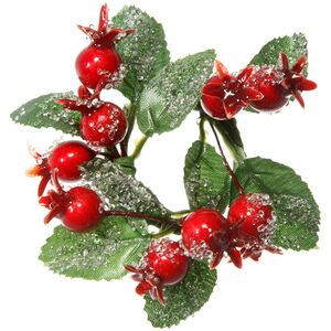 Венок для свечи Ягоды во Льдинках 9 см Swerox фото 4