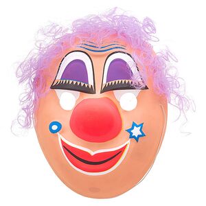Маска клоуна с волосами