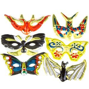 Полумаски, набор 6шт Snowmen (Сноумен) фото 1