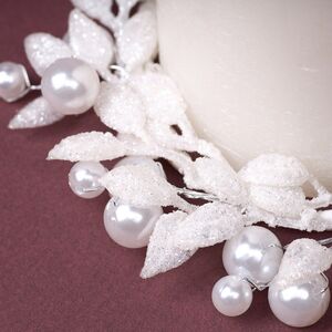 Венок для свечи Снежная Дымка 12 см Swerox фото 3