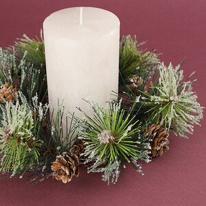 Венок для свечи Сосновый Шарм 18 см Swerox фото 2