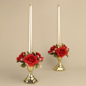 Декоративный подсвечник для 1 свечи Деимус 8 см золотой Koopman фото 4