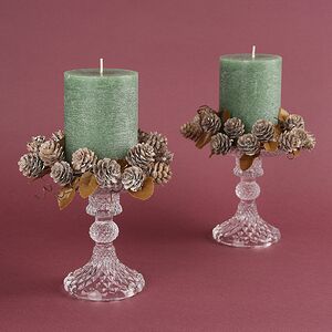 Венок для свечи Colombes - Еловые Шишки 14 см Swerox фото 2