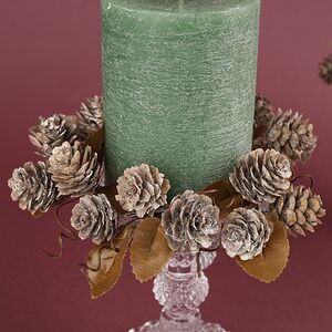 Венок для свечи Colombes - Еловые Шишки 14 см Swerox фото 3