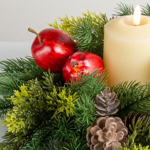 Венок для свечи Вкус Радости с яблоками и шишками 49 см Swerox фото 2