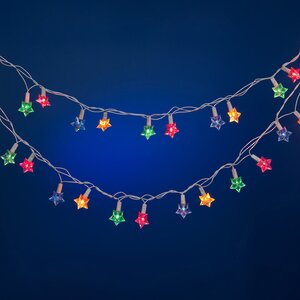 Гирлянда Звезды 72 разноцветные микролампы 4.5 м, белый ПВХ, IP20 Snowmen фото 1