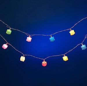 Светодиодная гирлянда Сияющая Льдинка 20 разноцветных LED ламп 4.5 м, белый ПВХ Snowmen фото 2