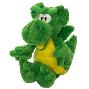 Мягкая игрушка Дракоша зеленый 15 см Snowmen фото 1