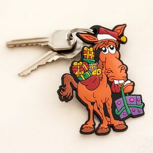 Брелок Коник Новогодний 7 см Snowmen фото 1