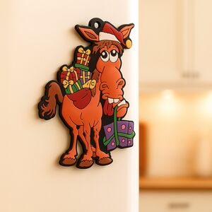 Магнит Коник Новогодний 7 см