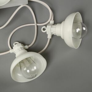 Гирлянда из лампочек Retro Party Lights 5 м, 10 ламп, теплые белые LED, белый ПВХ, соединяемая, IP44 Winter Deco фото 9