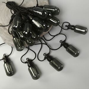 Гирлянда из лампочек Smoky Party Lights 10 м, 20 ламп, теплые белые LED, черный ПВХ, соединяемая, IP44 Winter Deco фото 10