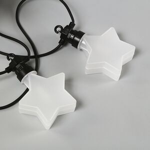 Гирлянда из лампочек Star Party Lights 10 м, 20 ламп, теплые белые LED, черный ПВХ, соединяемая, контроллер, IP44 Winter Deco фото 9