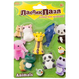 Ластики - пазлы Животные, 5 шт Ластик-пазл фото 1