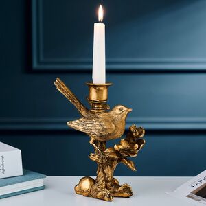 Декоративный подсвечник Птичка на Ветке - Chant Oiseau 19 см