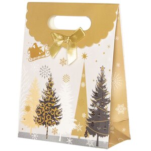 Подарочный пакет Magic Christmas - Полёт Санты 20*15 см