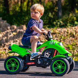 Детский веломобиль квадроцикл Falk 84 см зеленый