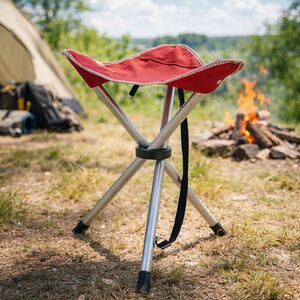 Складной туристический стул Camping 45*35 см красный, до 110 кг