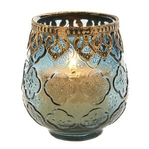 Стеклянный подсвечник Fan Sharlein 11 см Goodwill фото 1