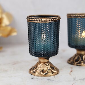 Стеклянный подсвечник Fan Pirettessa 10 см Goodwill фото 2