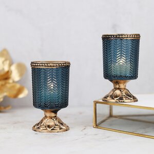 Стеклянный подсвечник Fan Pirettessa 10 см Goodwill фото 1