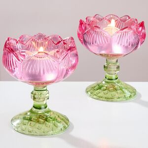 Стеклянный подсвечник-бокал Роза Giardino 9 см Goodwill фото 1