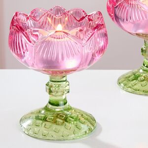 Стеклянный подсвечник-бокал Роза Giardino 9 см Goodwill фото 2