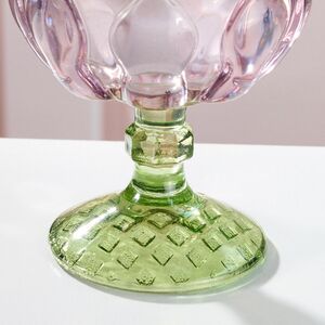 Стеклянный подсвечник-бокал Артишок 11 см розовый Goodwill фото 5