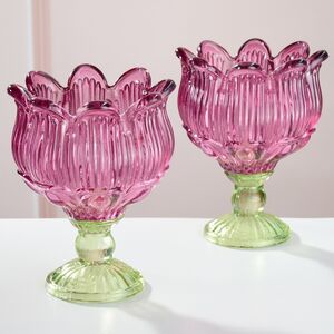 Стеклянный подсвечник-бокал Тюльпан Dalkeith 16 см Goodwill фото 6