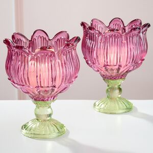 Стеклянный подсвечник-бокал Тюльпан Dalkeith 16 см Goodwill фото 1