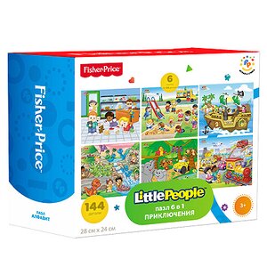 Набор пазлов Приключения, 6*24 элемента Fisher Price фото 1