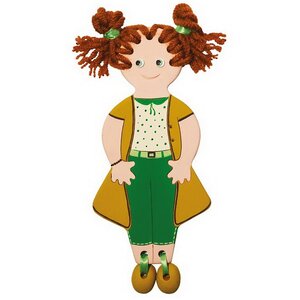 Набор для раскрашивания глиняной игрушки - Лучшие друзья Алина и Сережа Arti (Арти) фото 2