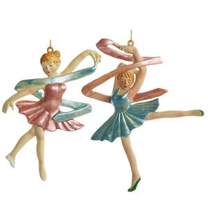 Елочная игрушка Балерина 12 см, подвеска