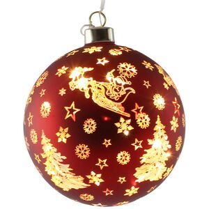 Светящийся елочный шар Фрилиндис 12 см, на батарейках Peha фото 3