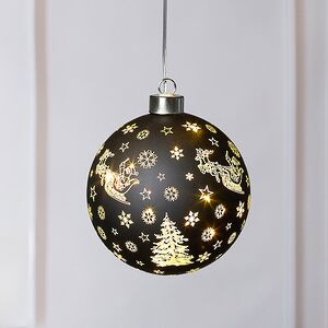 Светящийся елочный шар Онгэри 12 см, на батарейках