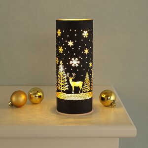 Декоративный светильник Blackwood Deer 20 см, теплые белые LED лампы, на батарейках