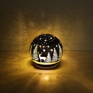 Декоративный светильник Blackwood Deer 12 см, теплые белые LED лампы, на батарейках Peha фото 2
